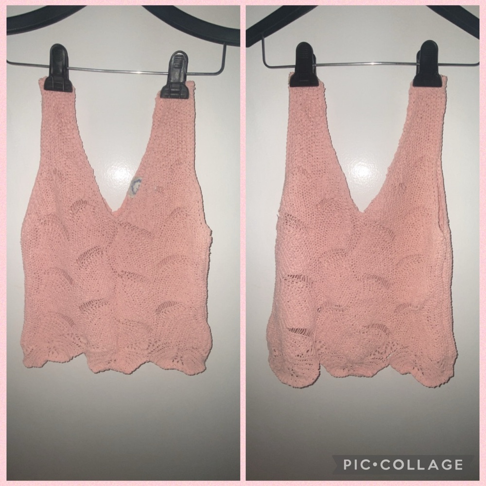 Pink Knit Women's Top
